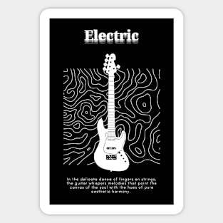 Electric Guitar Sticker